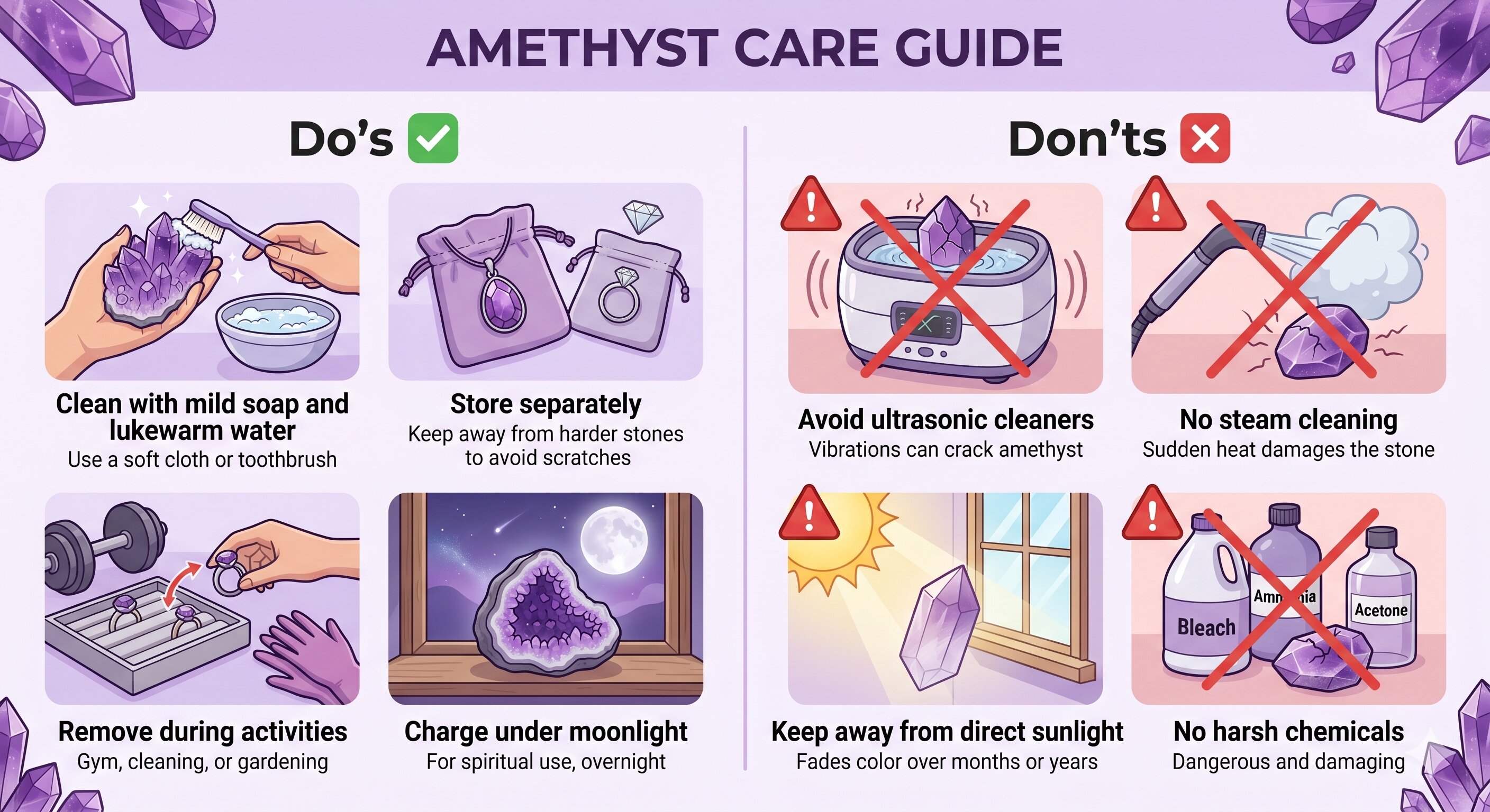 Amethyst care guides